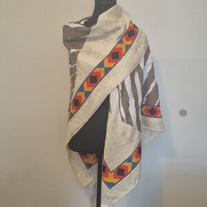 Colorful Geometric Pattern SQUARE shape Scarf